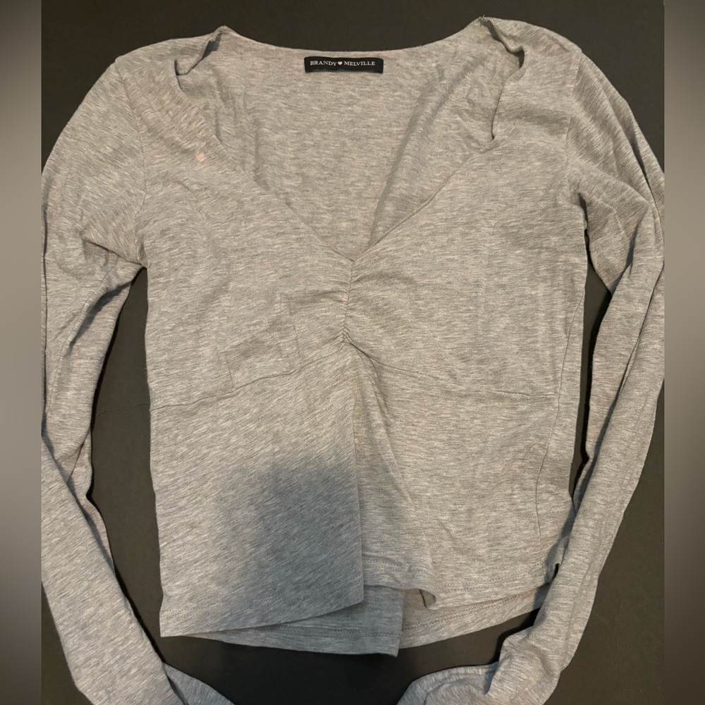 Grey brandy melville long sleeve